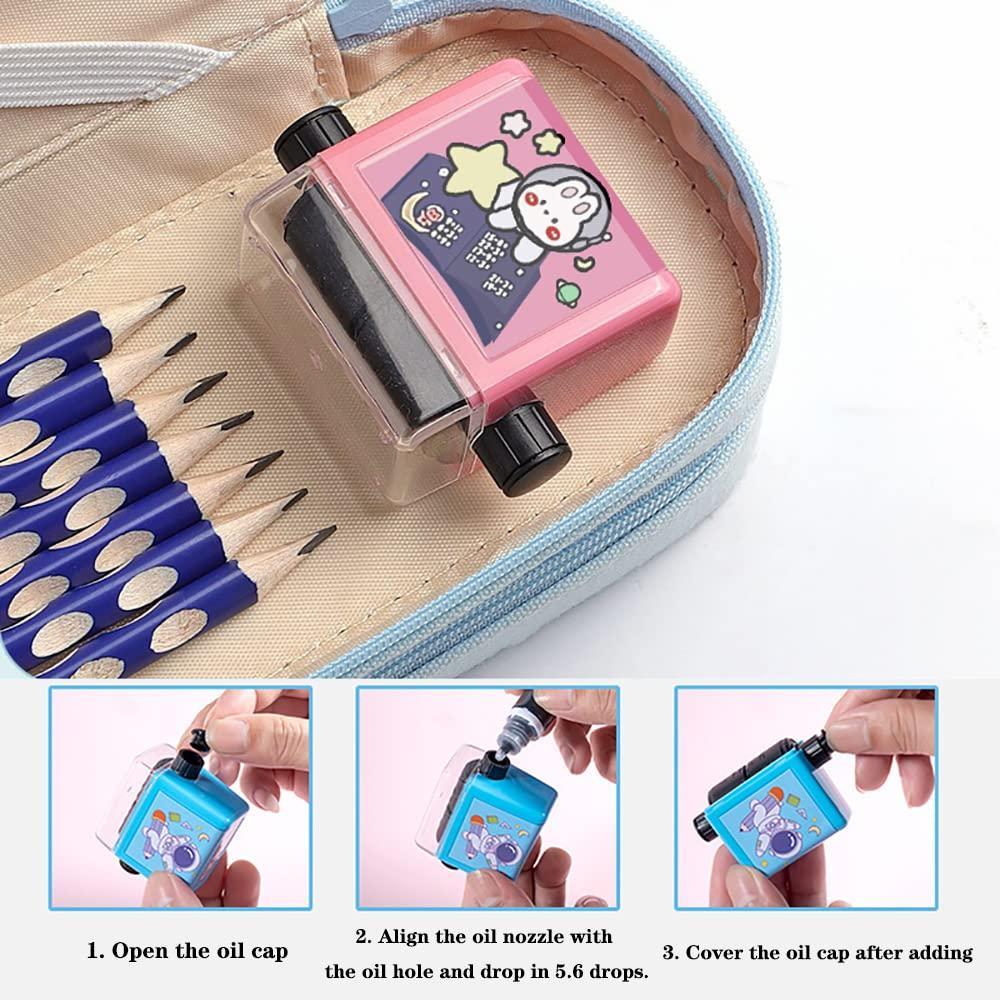 Roller Design Digital Teaching Stamp, Math Stamps Practice Tools Within 100 Supplies Educational for Preschool All Arithmetic (combo of 2)